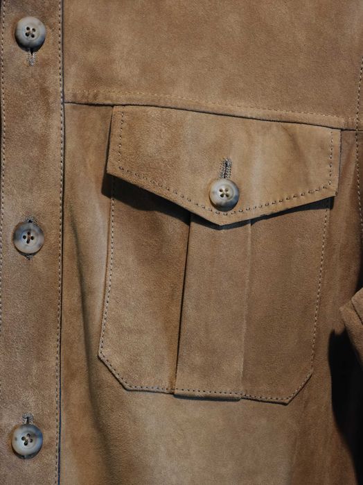 Camasa de piele intoarsa Massimo Dutti