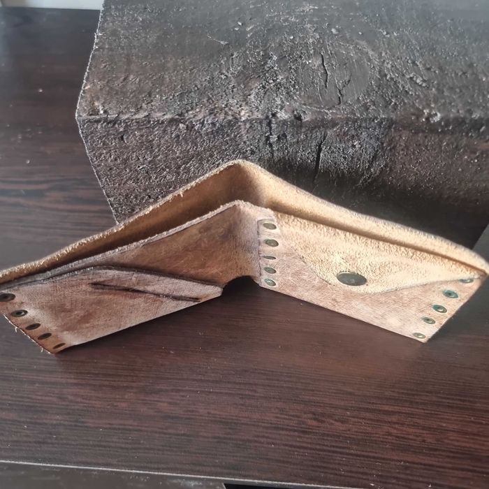 Ретро портфейл естествена кожа ръчна изработка идеален подарък