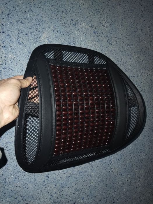 Avtomobil o‘rindig‘i uchun bambuk donachali massajli bel suyanchig‘i