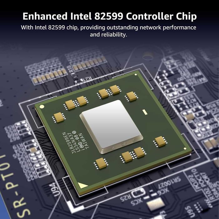 Placă rețea PCIe SFP 10Gb controler Vimin X520-2S,adaptor Ethernet