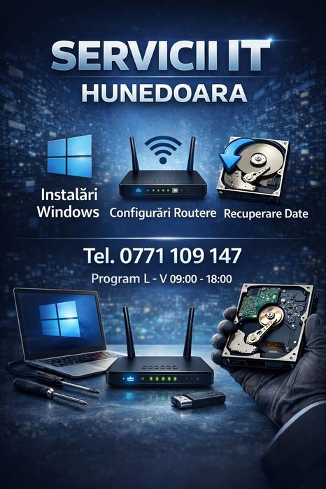 Servicii IT - Reparații PC, Instalare Windows