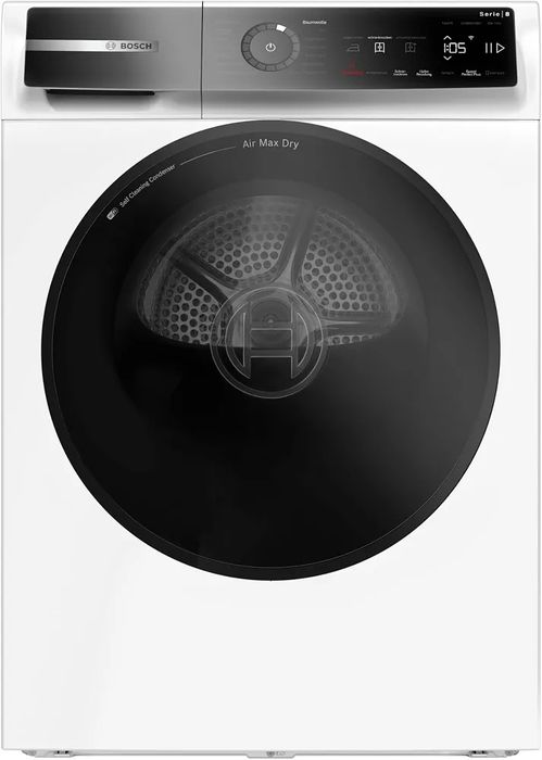 Нова инверторна смарт сушилня с термопомпа Bosch Series 8 Smart 9 kg AutoDry WRB247C40 самопочистване
