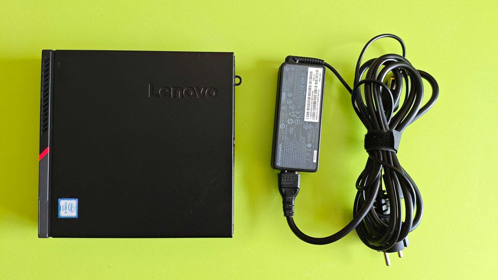 Продавам Lenovo ThinkCentre M700 Tiny / i3/ 16GB RAM DDR4 / 128GB M.2 SATA+ 640GB HDD/ Профилактиран / Windows 10 Pro