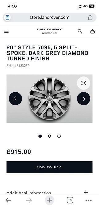 Комплект оригинални джанти и гуми за Land Rover Defender 110