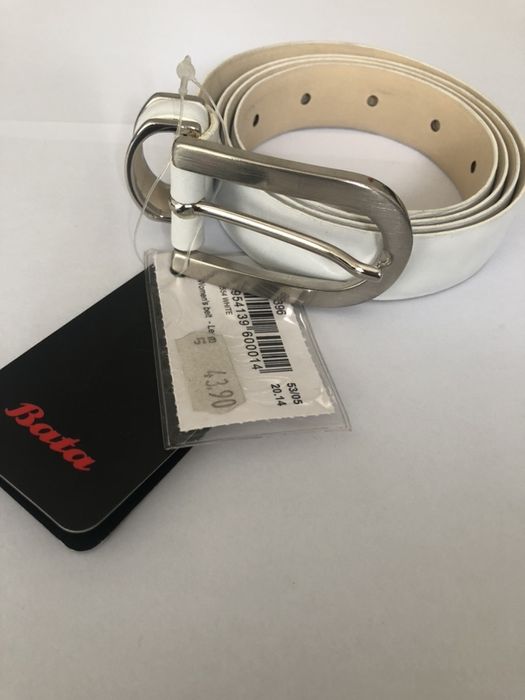 Дамски колани естествен велур и кожа Bata