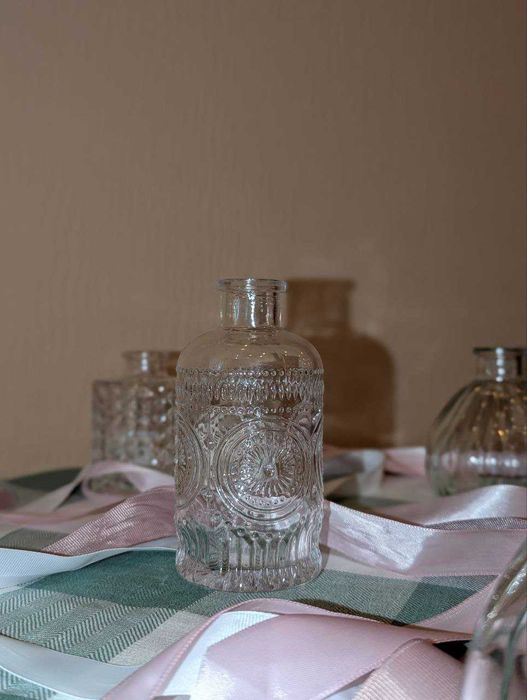 Декоративные стеклянные вазочки для цветов!