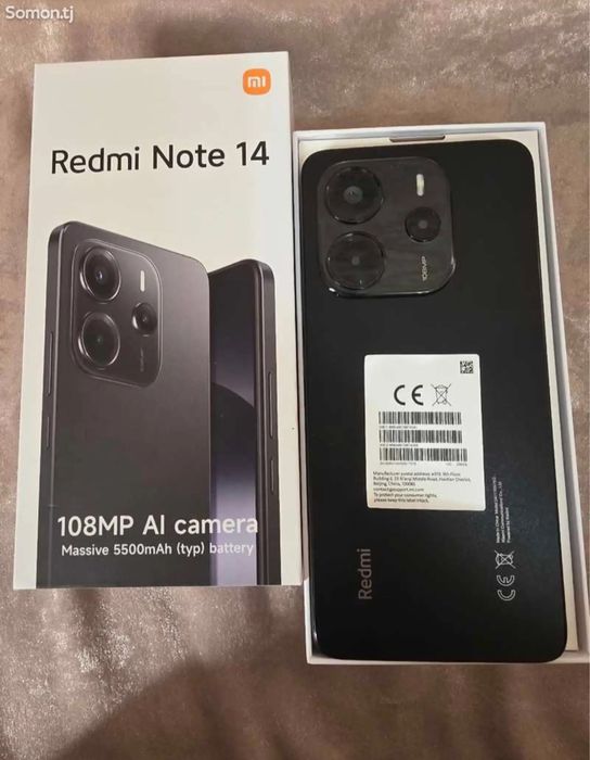 Продаётся Запечатанный Новый Redmi Note 14 6/128gb Black