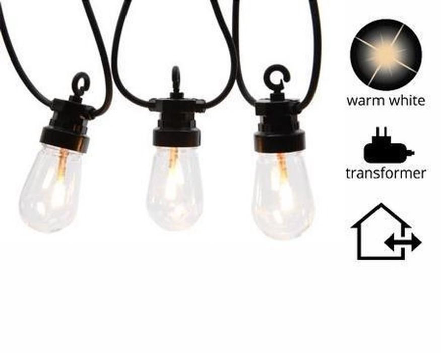 В продаже гирлянды lumineo для наружнего и внутреннего применения