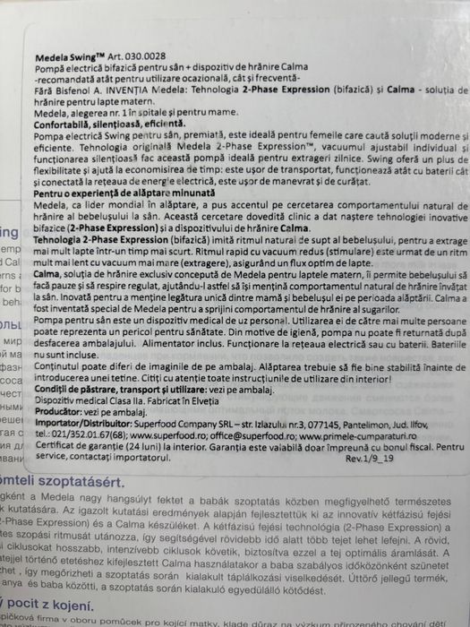 Pompa sani electrica Medela