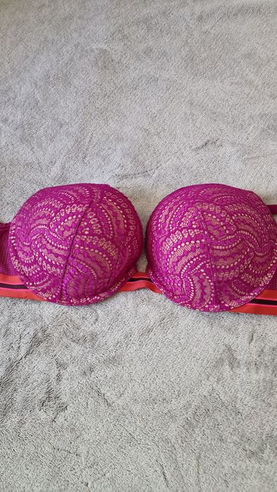 Sutien push up extrem, volum imens  mov dantelat super booster volum mare 75B 75C 80B sexy