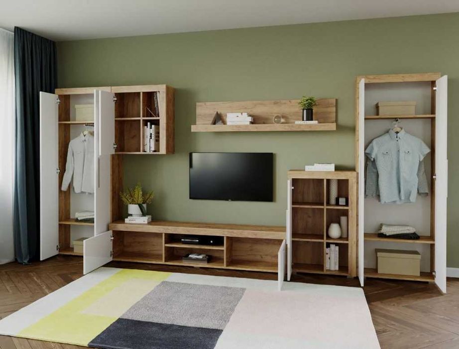 Mobila sufragerie-Living Milan C2 DUO Stejar