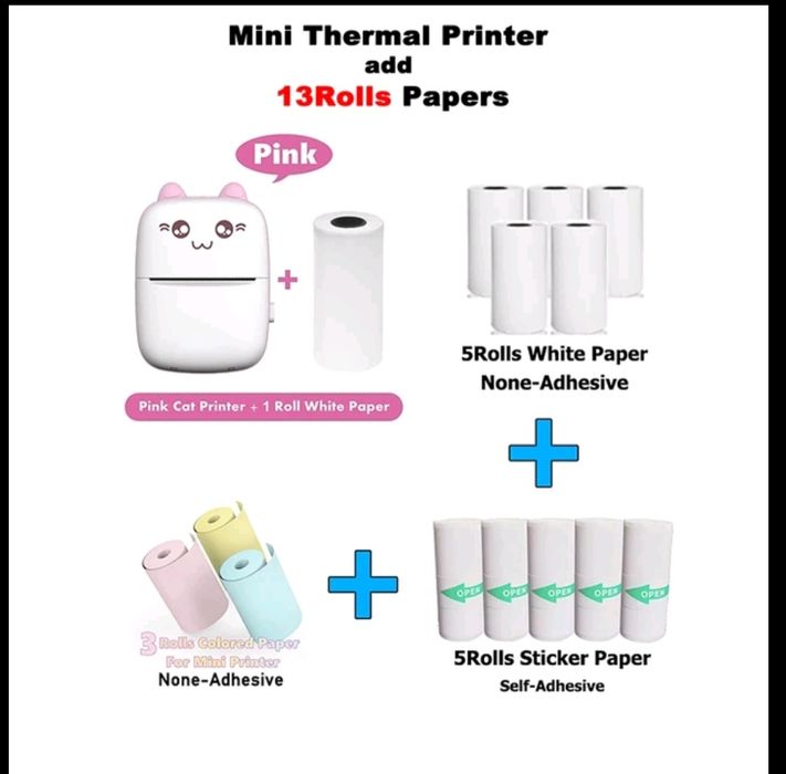 Мини принтер с ролки