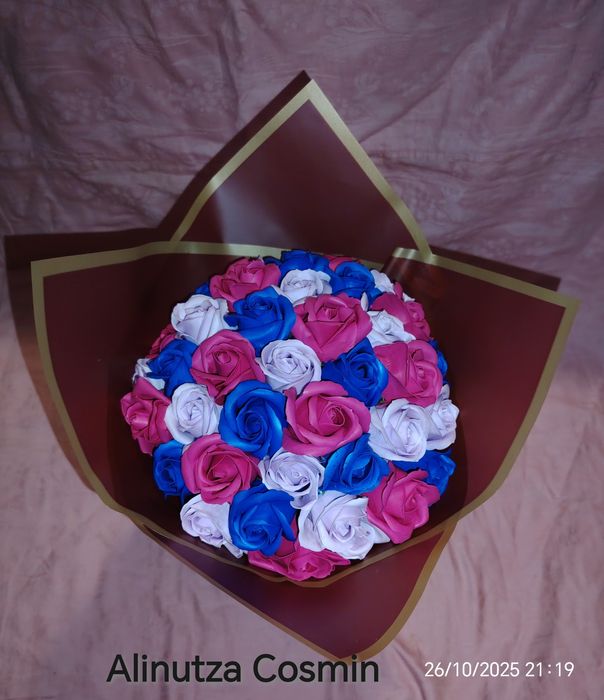 Buchet trandafiri sapun