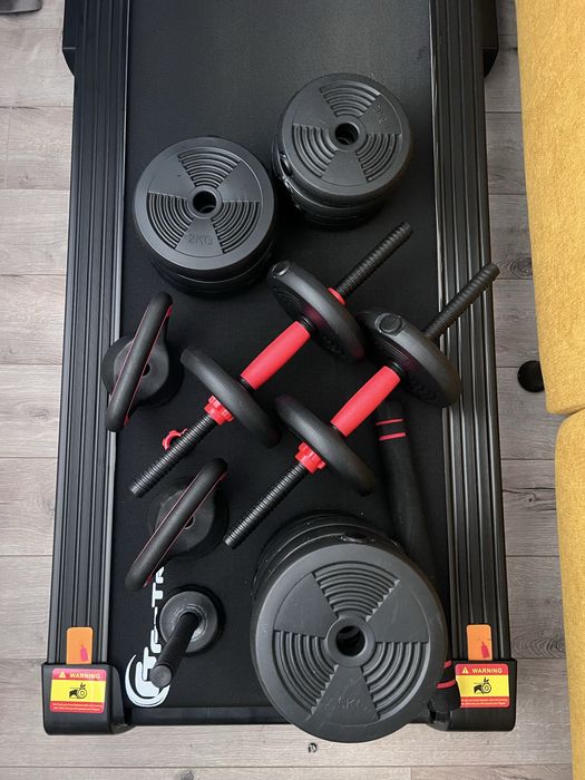 Set Gantere reglabile kettlebell FitTronic® 6 in 1 de 30 kg KF30