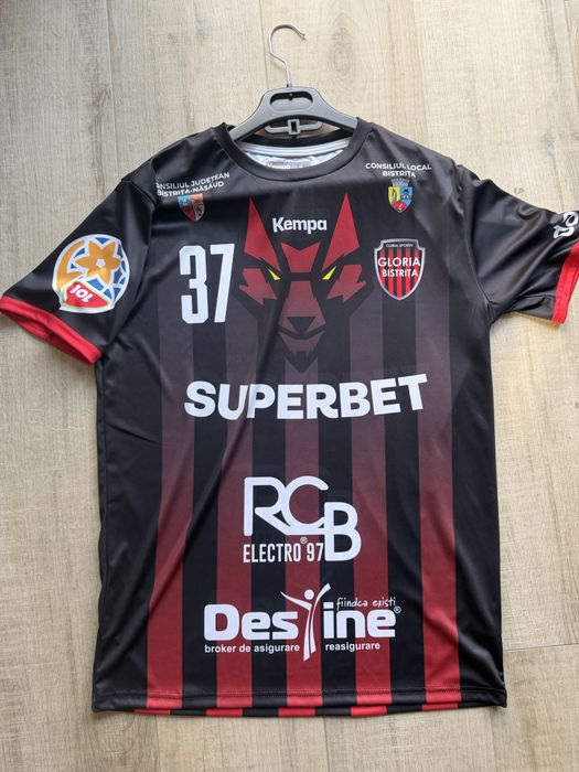 Tricou de handbal Gloria Bistrita Liga Florilor Lorena Ostase 37 Kempa marime M original