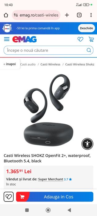 Vând căști bluetooth
