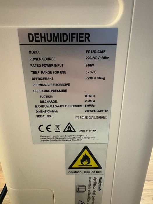 Dezumidificator colaze 20L