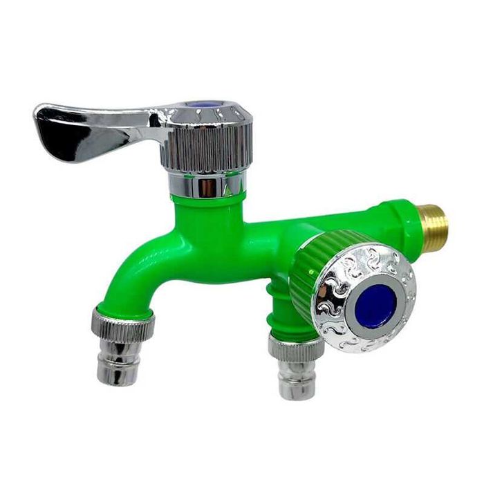 Robinet verde sau alb cu 2 iesiri Nou ambalat!