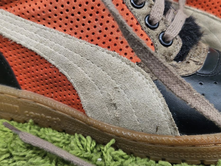 Puma високи кецове от кожа с платформа