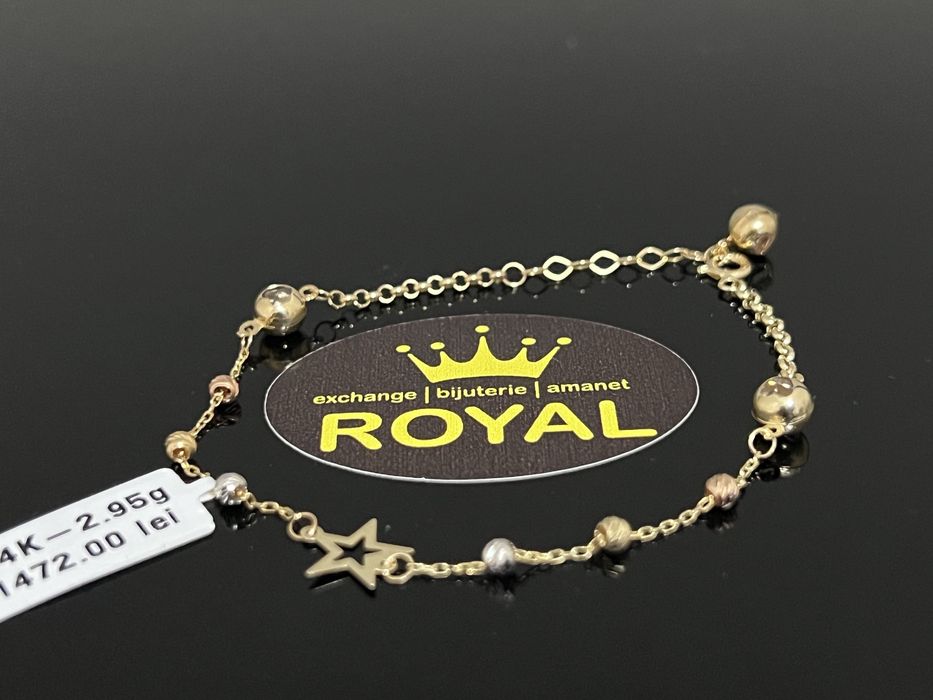 Bijuteria Royal CB : Bratara dama aur nou 14k 2,95gr