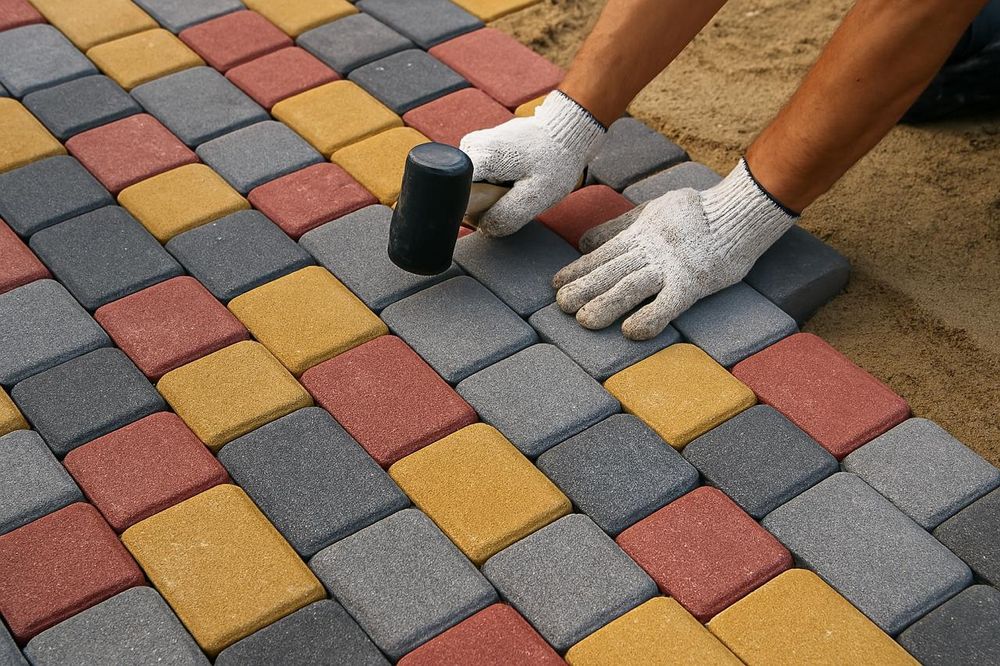 Укладка брусчатки и поребриков