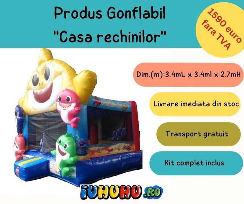 Tobogane gonflabile, castele gonflabile, tobogan cu apa, loc de joaca