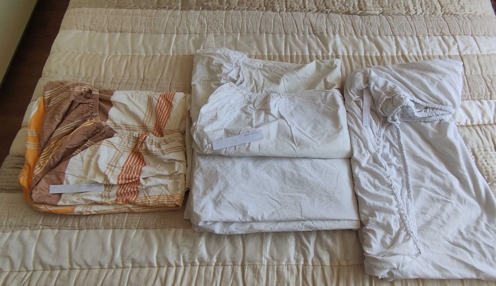 Спално бельо комплекти 100% памук, различни Плик Чаршаф Калъфки