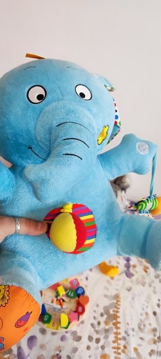 ЛОТ играчки за бебе, плюшени, дървен пъзел часовник