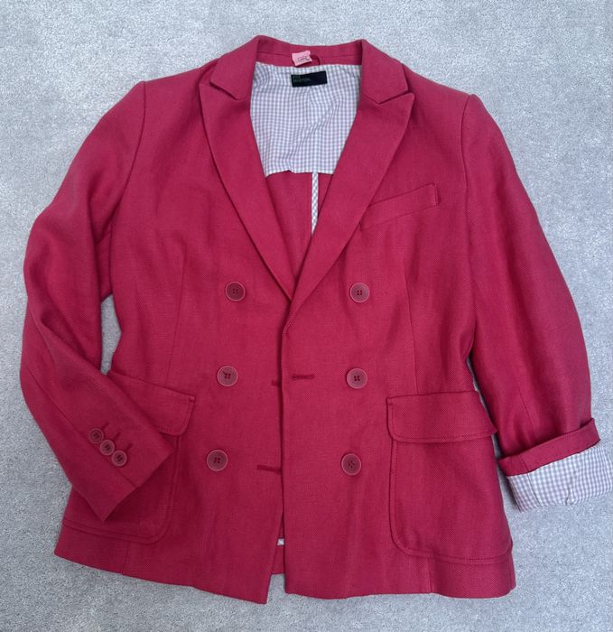 Sacou Benetton,100% in,fucsia,stare impecabilă