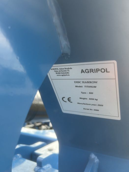 Disc agricol Agripol 5 m cu tavalug Vinclu