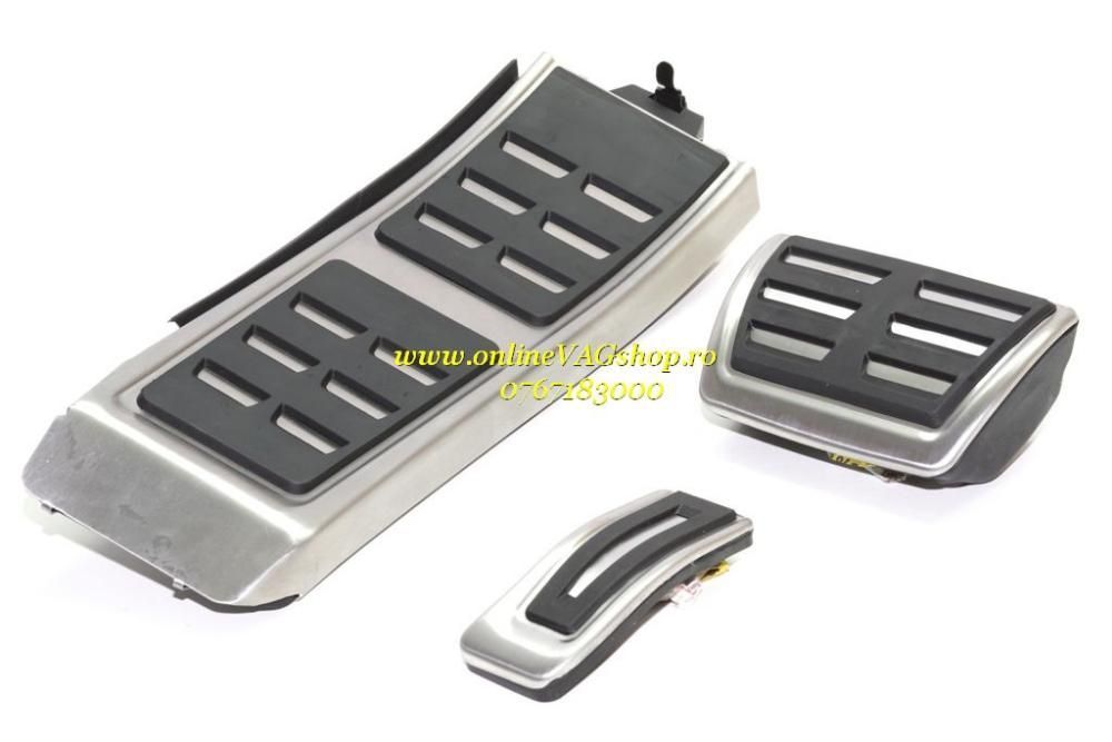 Set Pedale Inox + Footrest transmisie automata Audi A4,A5,A6,A7,Q5