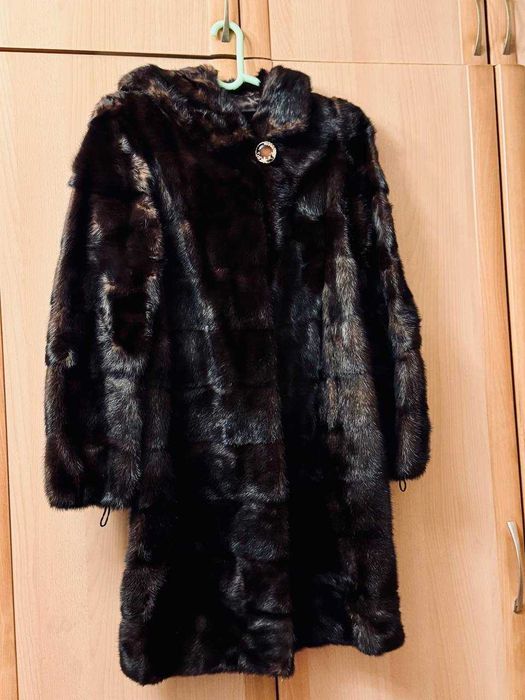 Норковая теплая шуба