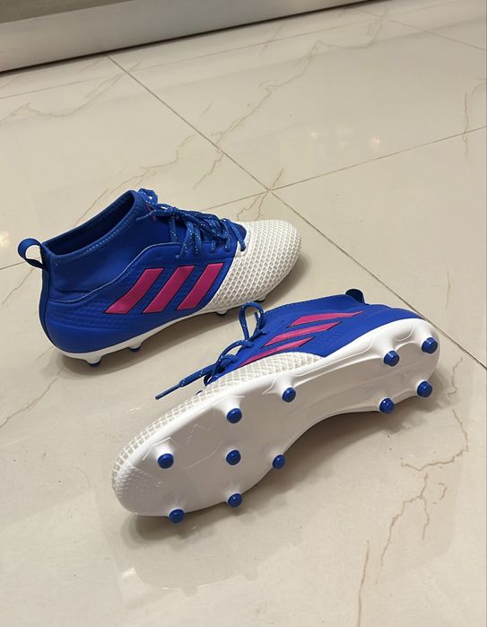 Ghete Fotbal Adidas Ace 17.3 Primemesh FG Blue Blast edition noi gazon