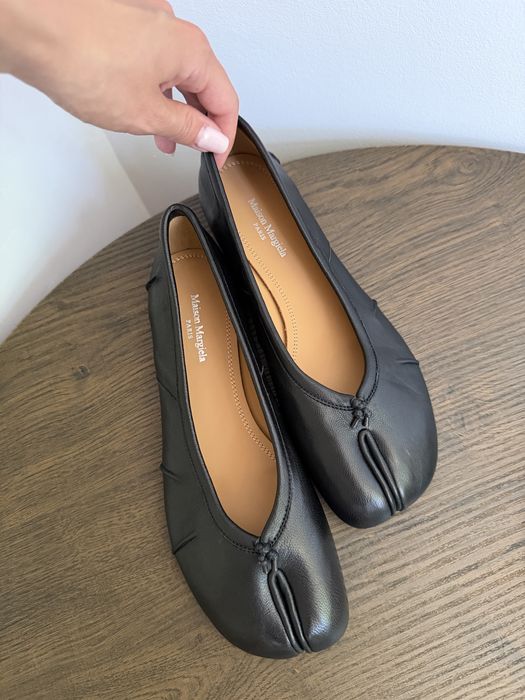 Maison Margiela tabi flats balerini din piele naturala