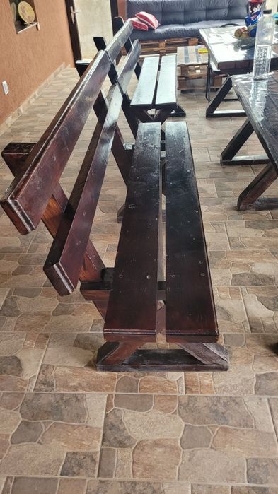 Masa cu bănci terasa