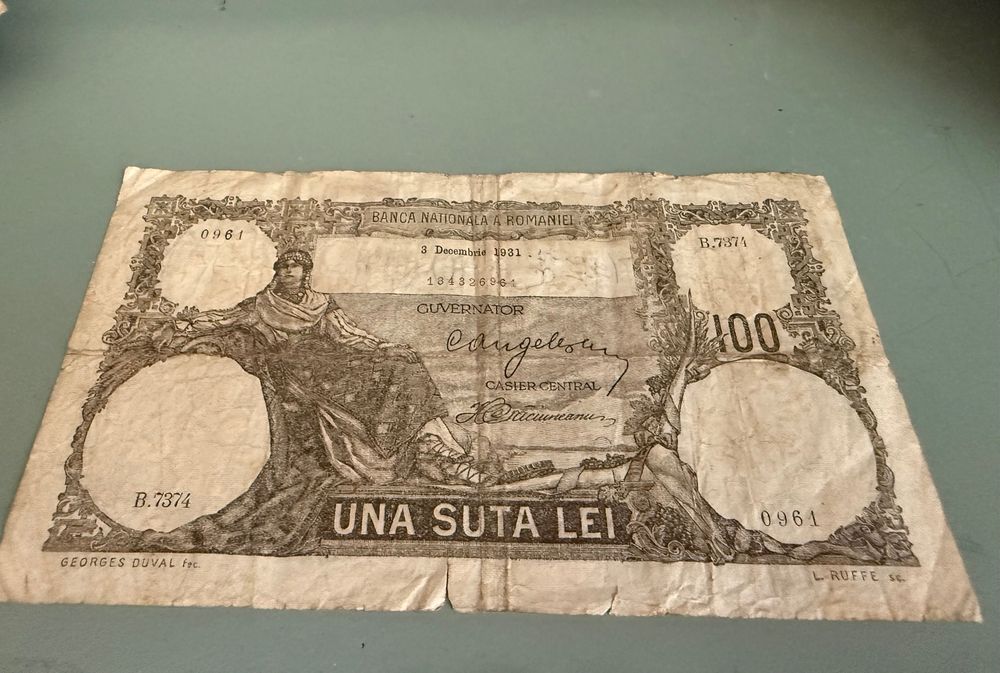 Bancnota 100 lei (una suta lei) 1931