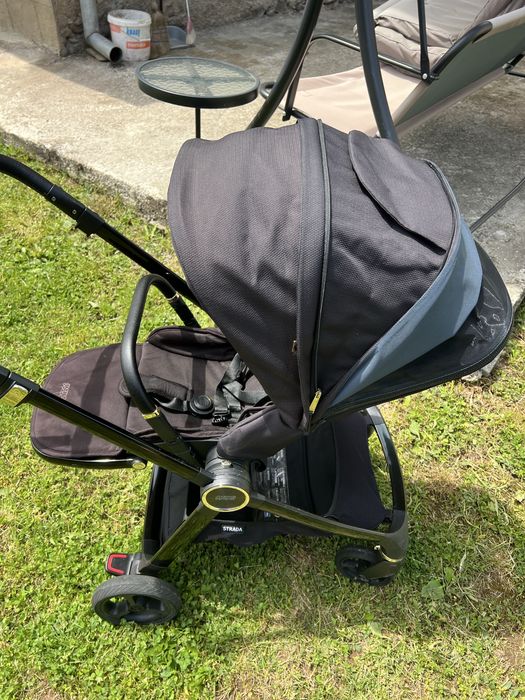 Mamas & Papas Лека количка 4 v 1  плюс База за стол за кола Cybex Base Z2 с Isofix Strada - Black Diamond