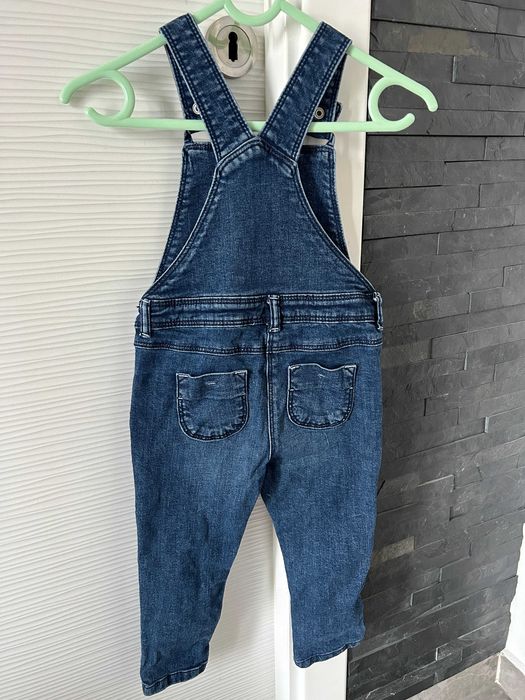 Salopeta unisex denim/blug Fagottino albastra, 18-24 luni / 86cm