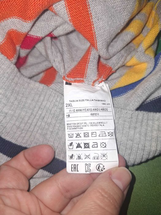 Benetton пуловер и суитчър 168см.