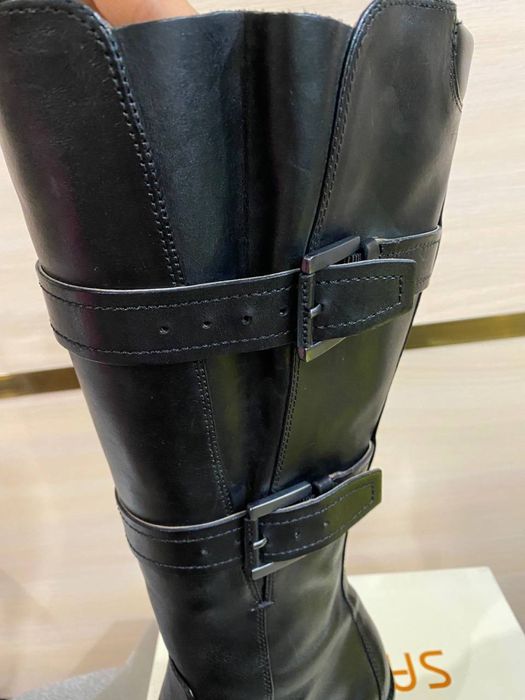 Сапоги зимние кожаннве ECCO