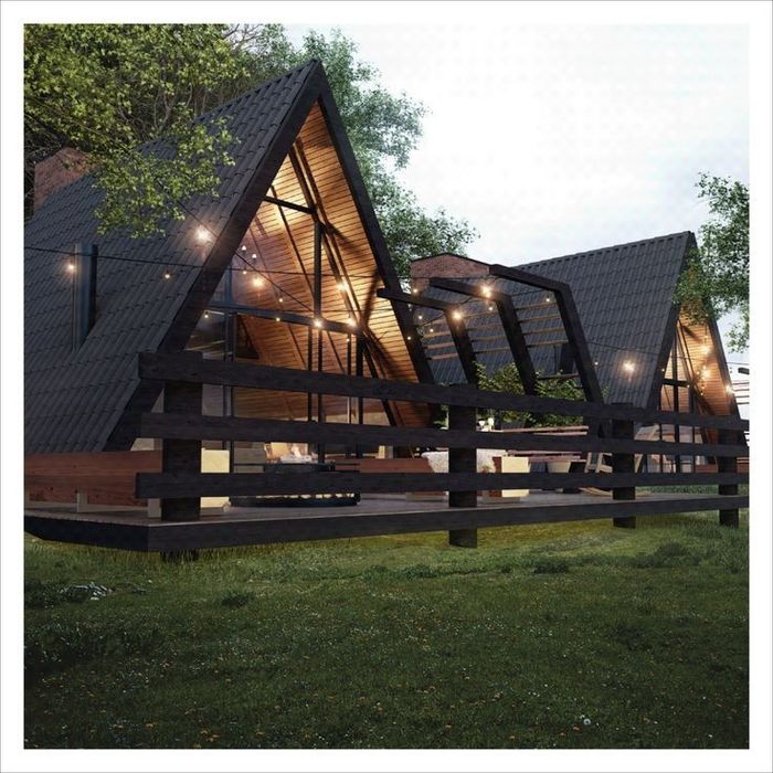 A-frame uyning tashqi konturi 300 $/m² dan