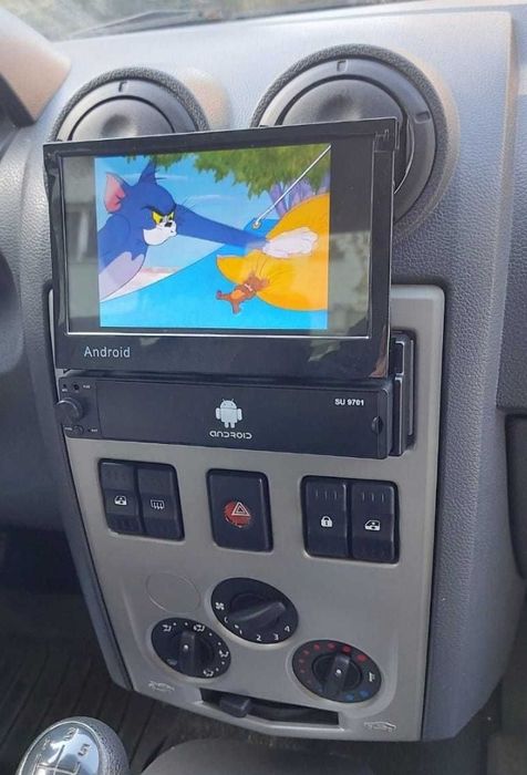 Navigatie Android 7'' auto player media retractabil manual