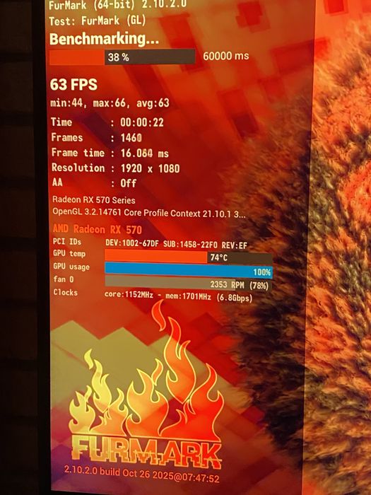 Gigabyte Aorus radeon rx 570 4GB GDDR5 256-bit