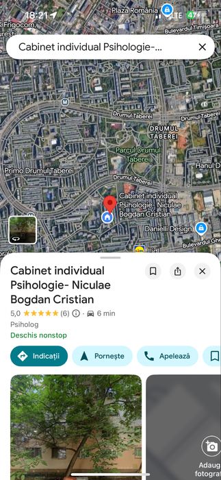 Psiholog clinician, consilier, psihoterapeut Drumul Taberei