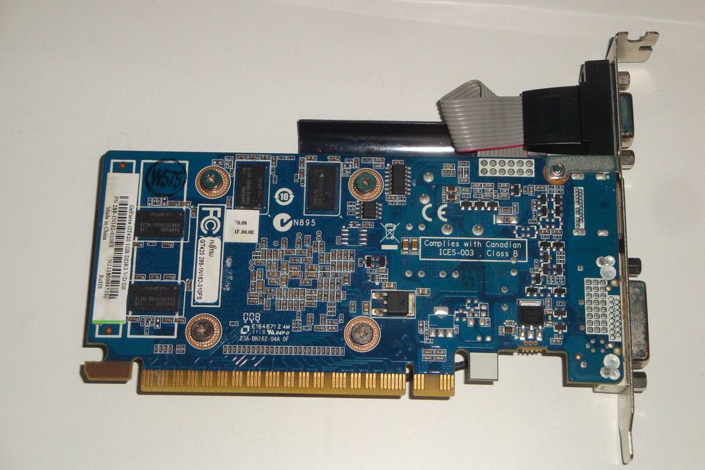 Placa video Nvidia GT 420 1GB VGA DVI HDMI single slot slim card