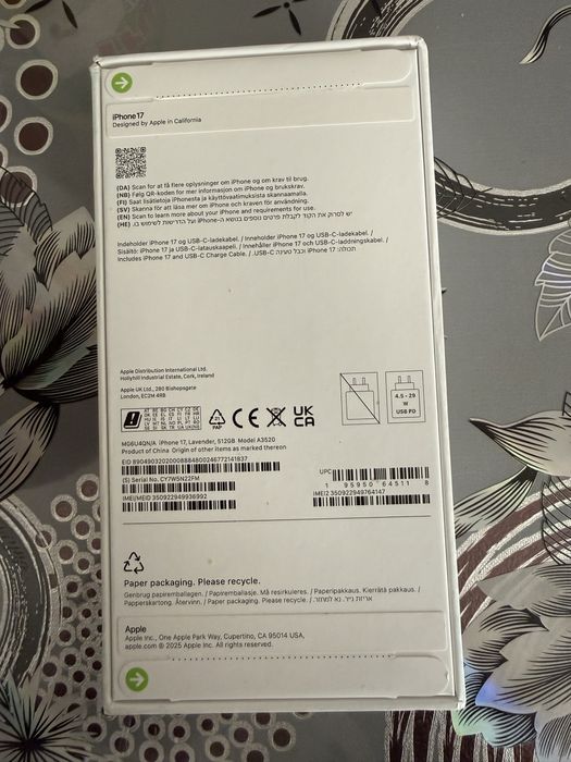 Iphone 17 Lavender 512 Gb