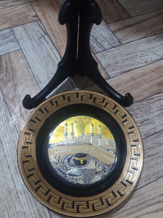 Антиквар тарелка с золотой(gold edged)