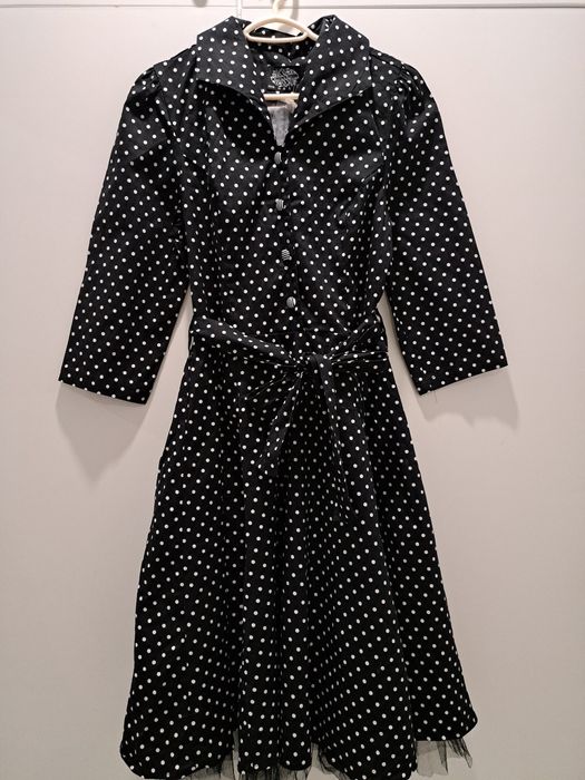 Нова рокля точки с тюл р-р С