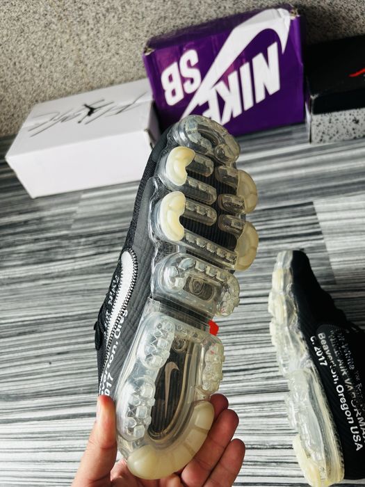 Nike Air Vapormax x Off White Negri Mărimea 44 Adidași Sneakers Bărbați Noi în Cutie