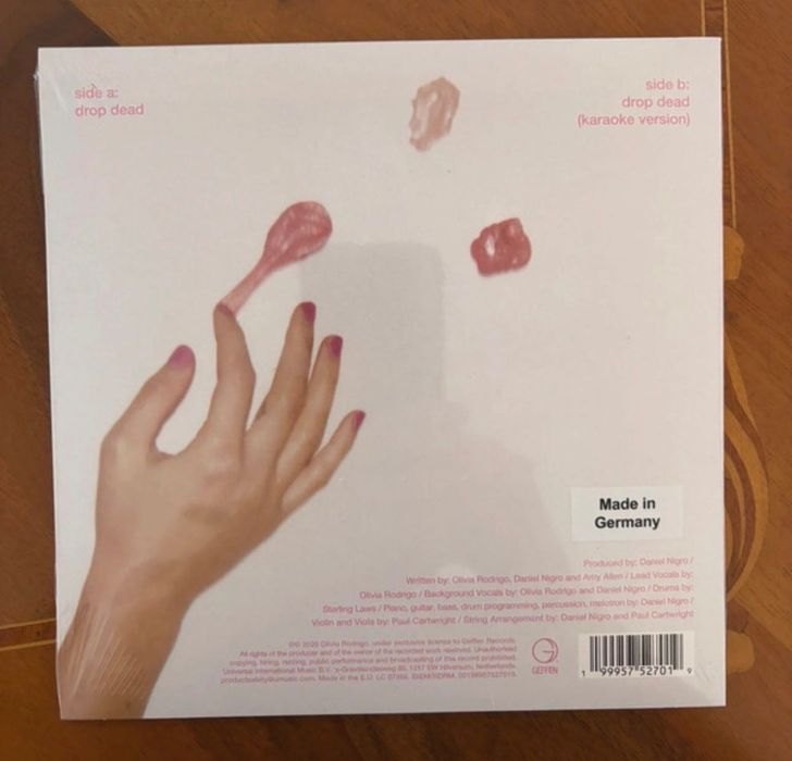 Olivia Rodrigo - Drop Dead 7” Vinyl